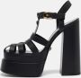 Versace Pre-owned Leather sandals Black Dames - Thumbnail 2