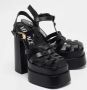 Versace Pre-owned Leather sandals Black Dames - Thumbnail 4