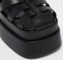 Versace Pre-owned Leather sandals Black Dames - Thumbnail 7