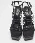 Versace Pre-owned Leather sandals Black Dames - Thumbnail 2