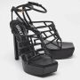 Versace Pre-owned Leather sandals Black Dames - Thumbnail 3