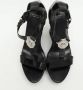 Versace Pre-owned Leather sandals Black Dames - Thumbnail 3