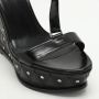 Versace Pre-owned Leather sandals Black Dames - Thumbnail 7