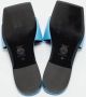 Versace Pre-owned Leather sandals Blue Dames - Thumbnail 6