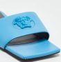 Versace Pre-owned Leather sandals Blue Dames - Thumbnail 7