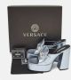 Versace Pre-owned Leather sandals Gray Dames - Thumbnail 9