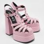 Versace Pre-owned Leather sandals Pink Dames - Thumbnail 4