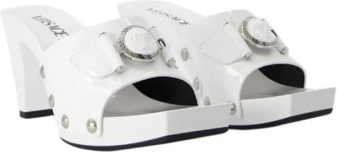 Versace Pre-owned Leather sandals White Dames