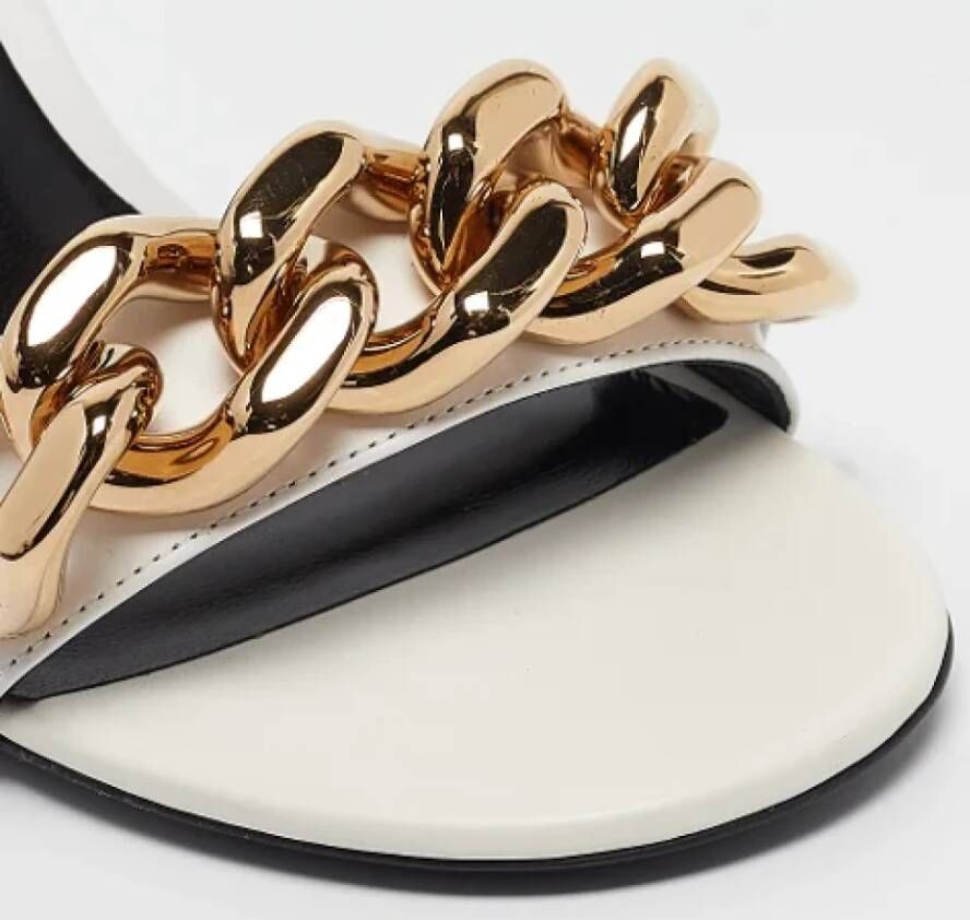 Versace Pre-owned Leather sandals White Dames