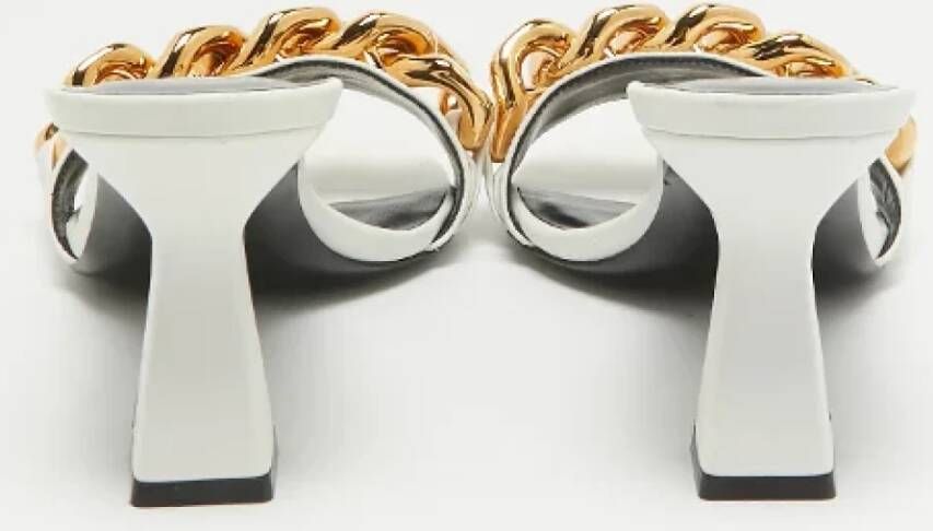 Versace Pre-owned Leather sandals White Dames