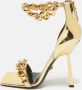 Versace Pre-owned Leather sandals Yellow Dames - Thumbnail 2