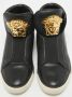 Versace Pre-owned Leather sneakers Black Heren - Thumbnail 3