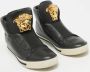 Versace Pre-owned Leather sneakers Black Heren - Thumbnail 4