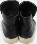 Versace Pre-owned Leather sneakers Black Heren - Thumbnail 5