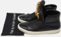 Versace Pre-owned Leather sneakers Black Heren - Thumbnail 9