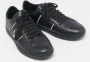 Versace Pre-owned Leather sneakers Black Heren - Thumbnail 4