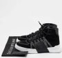 Versace Pre-owned Leather sneakers Black Heren - Thumbnail 9