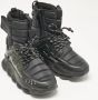 Versace Pre-owned Leather sneakers Black Heren - Thumbnail 2