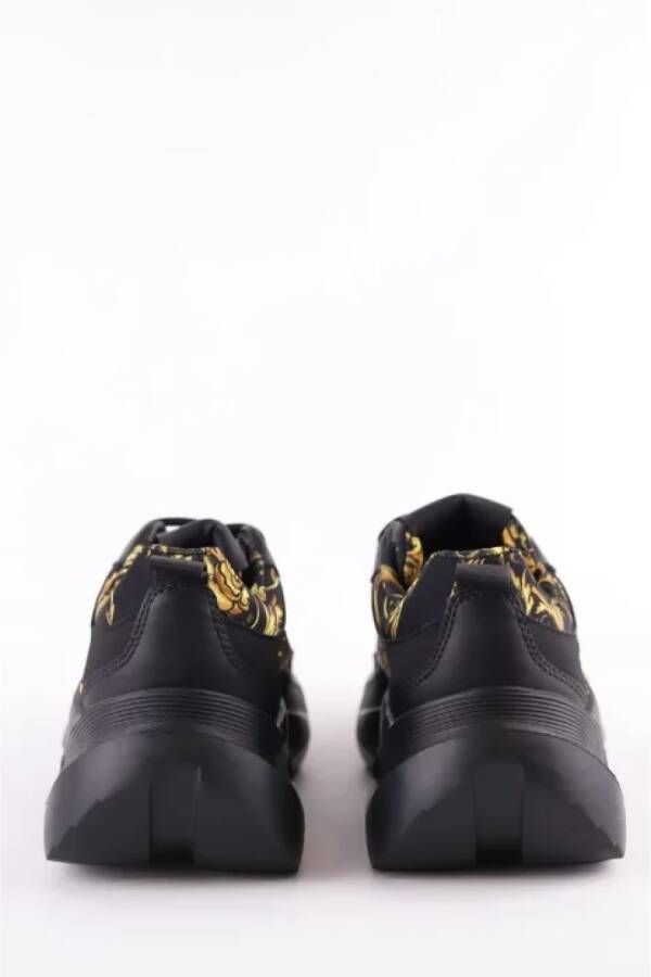 Versace Pre-owned Leather sneakers Black Heren