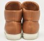 Versace Pre-owned Leather sneakers Brown Heren - Thumbnail 5