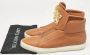 Versace Pre-owned Leather sneakers Brown Heren - Thumbnail 9