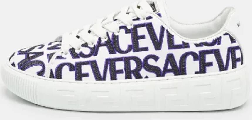 Versace Pre-owned Leather sneakers Multicolor Dames