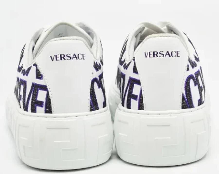 Versace Pre-owned Leather sneakers Multicolor Dames