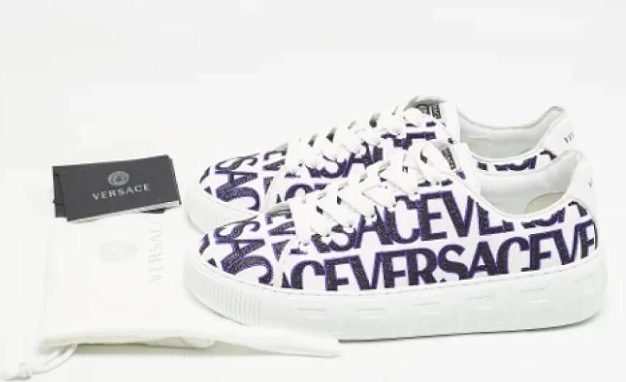 Versace Pre-owned Leather sneakers Multicolor Dames