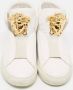 Versace Pre-owned Leather sneakers White Dames - Thumbnail 3