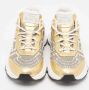 Versace Pre-owned Leather sneakers Yellow Dames - Thumbnail 3