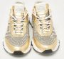 Versace Pre-owned Leather sneakers Yellow Dames - Thumbnail 3