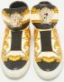 Versace Pre-owned Leather sneakers Yellow Heren - Thumbnail 2