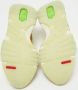 Versace Pre-owned Leather sneakers Yellow Heren - Thumbnail 6