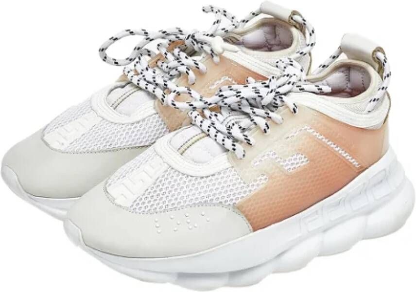 Versace Pre-owned Mesh sneakers White Dames