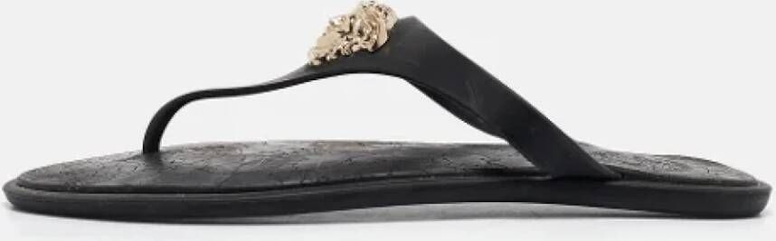 Versace Pre-owned Rubber sandals Black Dames