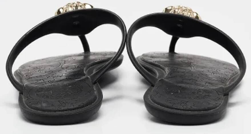 Versace Pre-owned Rubber sandals Black Dames