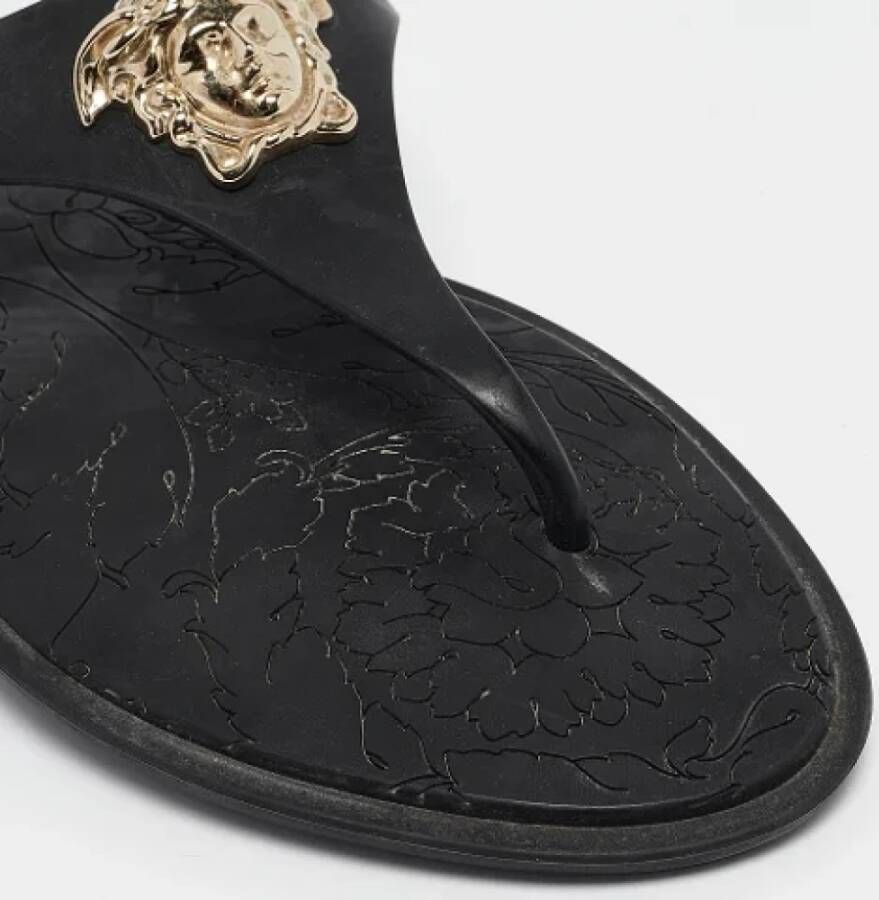 Versace Pre-owned Rubber sandals Black Dames