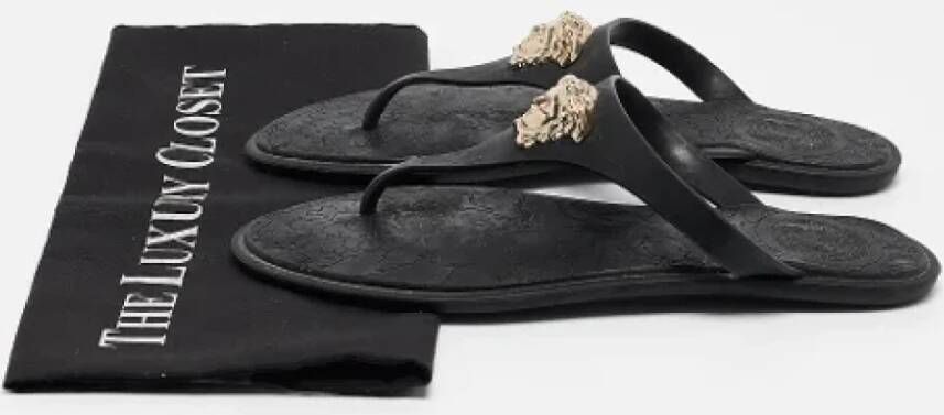 Versace Pre-owned Rubber sandals Black Dames