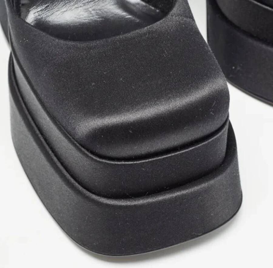 Versace Pre-owned Satin heels Black Dames