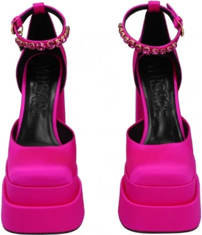 Versace Pre-owned Satin heels Pink Dames