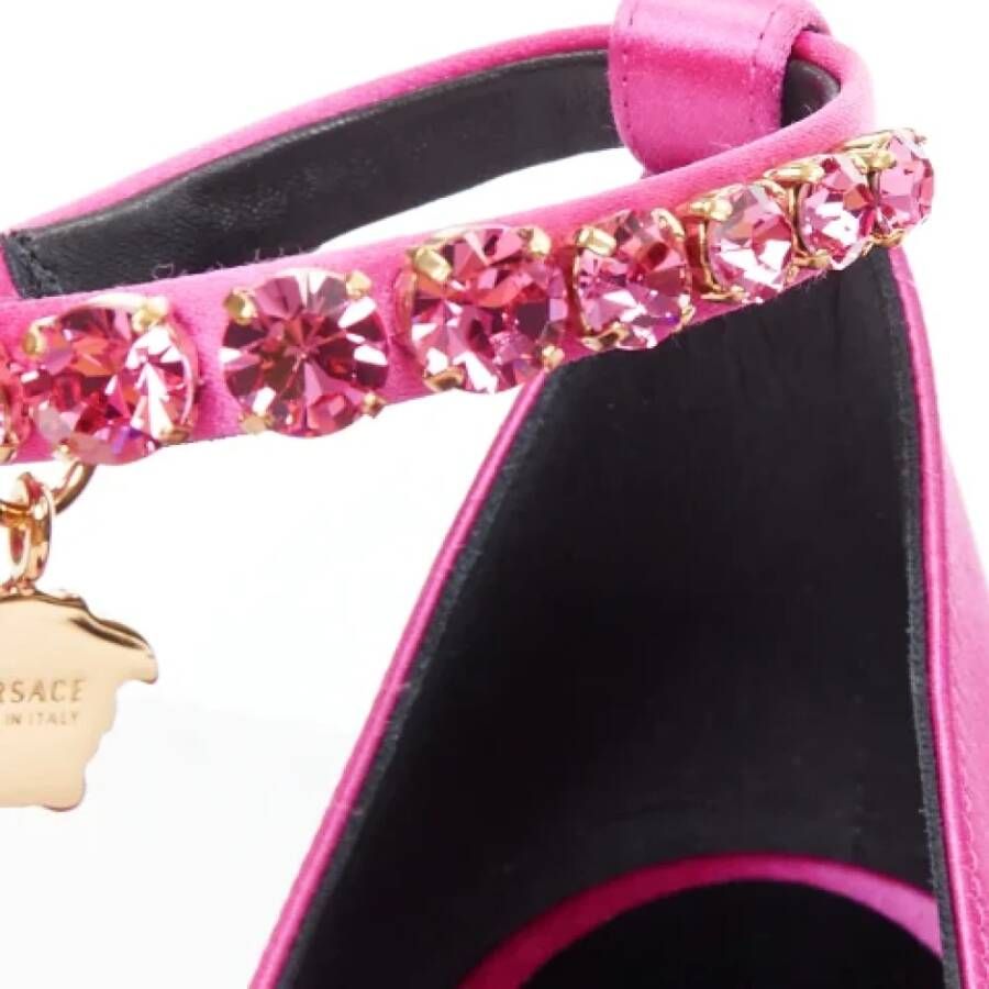 Versace Pre-owned Satin heels Pink Dames