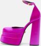 Versace Pre-owned Satin heels Purple Dames - Thumbnail 2