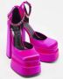 Versace Pre-owned Satin heels Purple Dames - Thumbnail 4