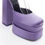 Versace Pre-owned Satin heels Purple Dames - Thumbnail 7