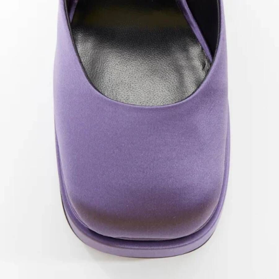 Versace Pre-owned Satin heels Purple Dames