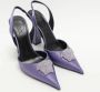 Versace Pre-owned Satin heels Purple Dames - Thumbnail 2