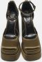 Versace Pre-owned Satin sandals Green Dames - Thumbnail 3