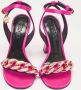 Versace Pre-owned Satin sandals Pink Dames - Thumbnail 2