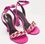 Versace Pre-owned Satin sandals Pink Dames - Thumbnail 3