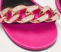 Versace Pre-owned Satin sandals Pink Dames - Thumbnail 6